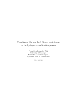 The effect of Minimal Dark Matter annihilation on the hydrogen