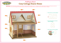 Cozy Cottage Starer Home WallPaper Sheet