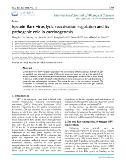 Epstein-Barr virus lytic reactivation regulation and its pathogenic