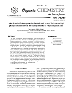 A facile and efficient synthesis of substituted 2