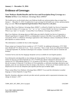 English - Blue Cross and Blue Shield of Montana