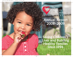 2008 CHS of NJ Annual Report - The Children`s Home Society of
