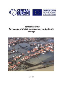 Thematic study: Environmental risk management and climate change
