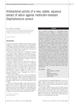Antibacterial activity of a new, stable, aqueous