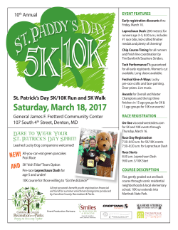 St. Paddy`s Day 5K/10K