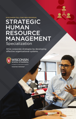 experience the strategic human resource management
