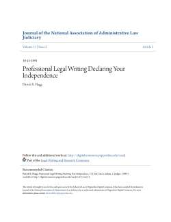 Professional Legal Writing Declaring Your Independence