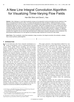 A New Line Integral Convolution Algorithm for Visualizing Time
