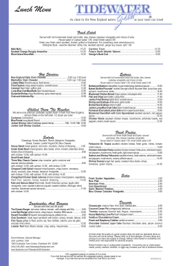 a PRINT LUNCH MENU