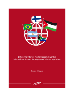 Online Media Freedom in Jordan