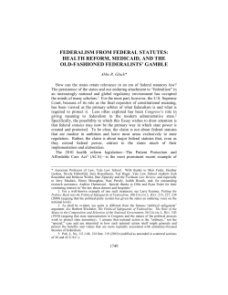 Health Reform, Medicaid, and the Old