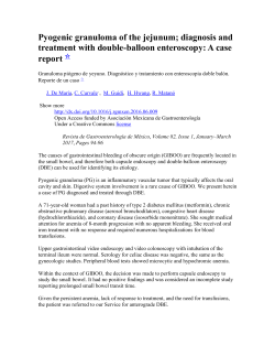 Pyogenic granuloma of the jejunum