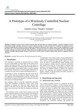 A Prototype of a Wirelessly Controlled Nuclear Centrifuge