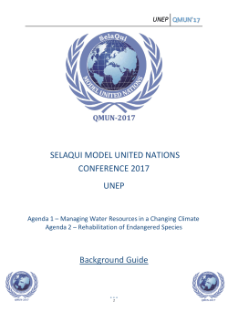 UNEP - About SelaQui