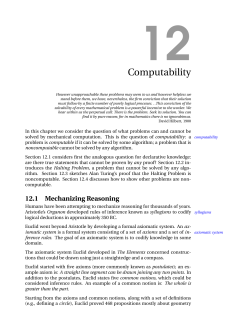 12. Computability - Introduction to Computing