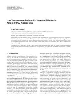 Low Temperature Exciton-Exciton Annihilation in Amphi