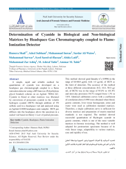 Determination of Cyanide in Biological and Non