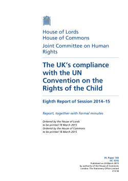 The UK`s compliance with the UN Convention on the Rights of the