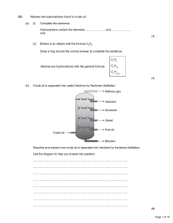 (a) (i) Complete the sentence. Hydrocarbons contain the elements