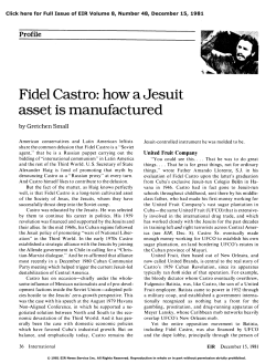 Fidel Castro: How a Jesuit Asset Is Manufactured