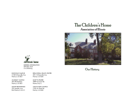 History - Children`s Home Association of Illinois