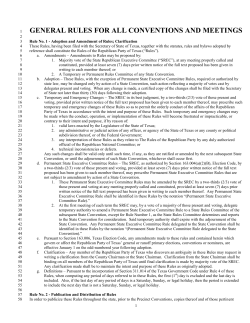 Rules - Republican Party of Texas