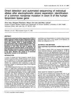 Direct detection and automated sequencing of individual alleles