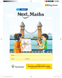 Maths Sample Book