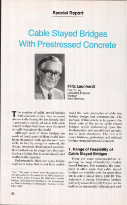 Cable Stayed Bridges With Prestressed Concrete