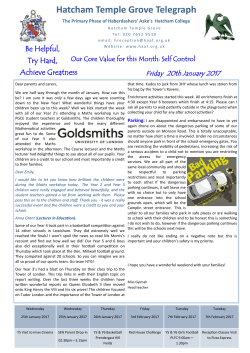 Hatcham Temple Grove Telegraph - Haberdashers` Aske`s Federation