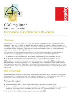CQC regulation