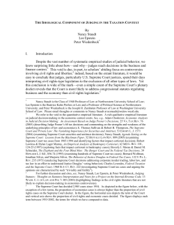 AN EMPIRICAL STUDY OF SUPREME COURT