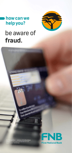 be aware of fraud.