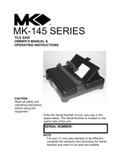 mk-145 series - The Diamond Blade Depot