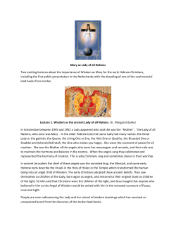 read more about the 2 lectures of Margaret Barker