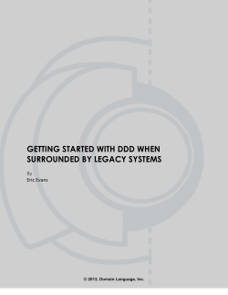 getting started with ddd when surrounded by legacy systems