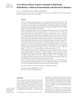 Less diverse forest is more resistant to hurricane