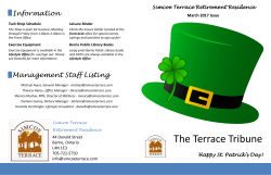 Newsletter - Simcoe Terrace