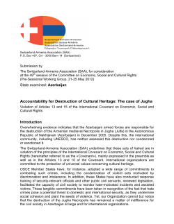 Accountability for Destruction of Cultural Heritage: The case