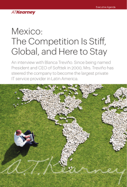Mexico: The Competition Is Stiff, Global, and Here to