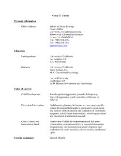 Nancy G. Guerra Personal Information Office Address