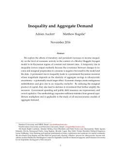 Inequality and Aggregate Demand