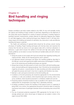 Bird Handling and Ringing Techniques (2007)