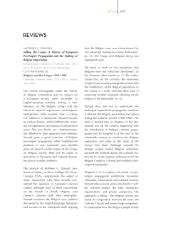 reviews - Journal of Belgian History
