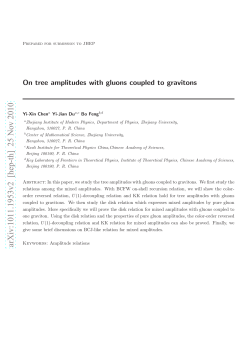 On tree amplitudes with gluons coupled to gravitons