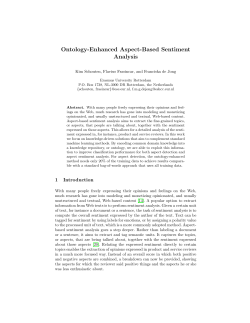 Ontology-Enhanced Aspect-Based Sentiment Analysis