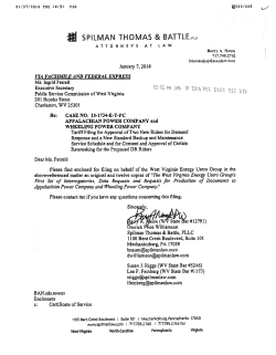 APP ALAC~IAN - Public Service Commission of West Virginia