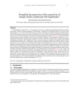 decompression of the connectivity of triangle
