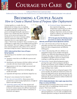 Couples After Deployment - Arizona Coalition for Military Families