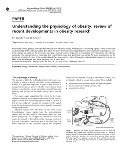PAPER Understanding the physiology of obesity: review of